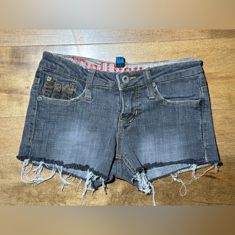 Dollhouse High Rise Denim Shorts Women's Size 1 Style No. #AB-2138KS